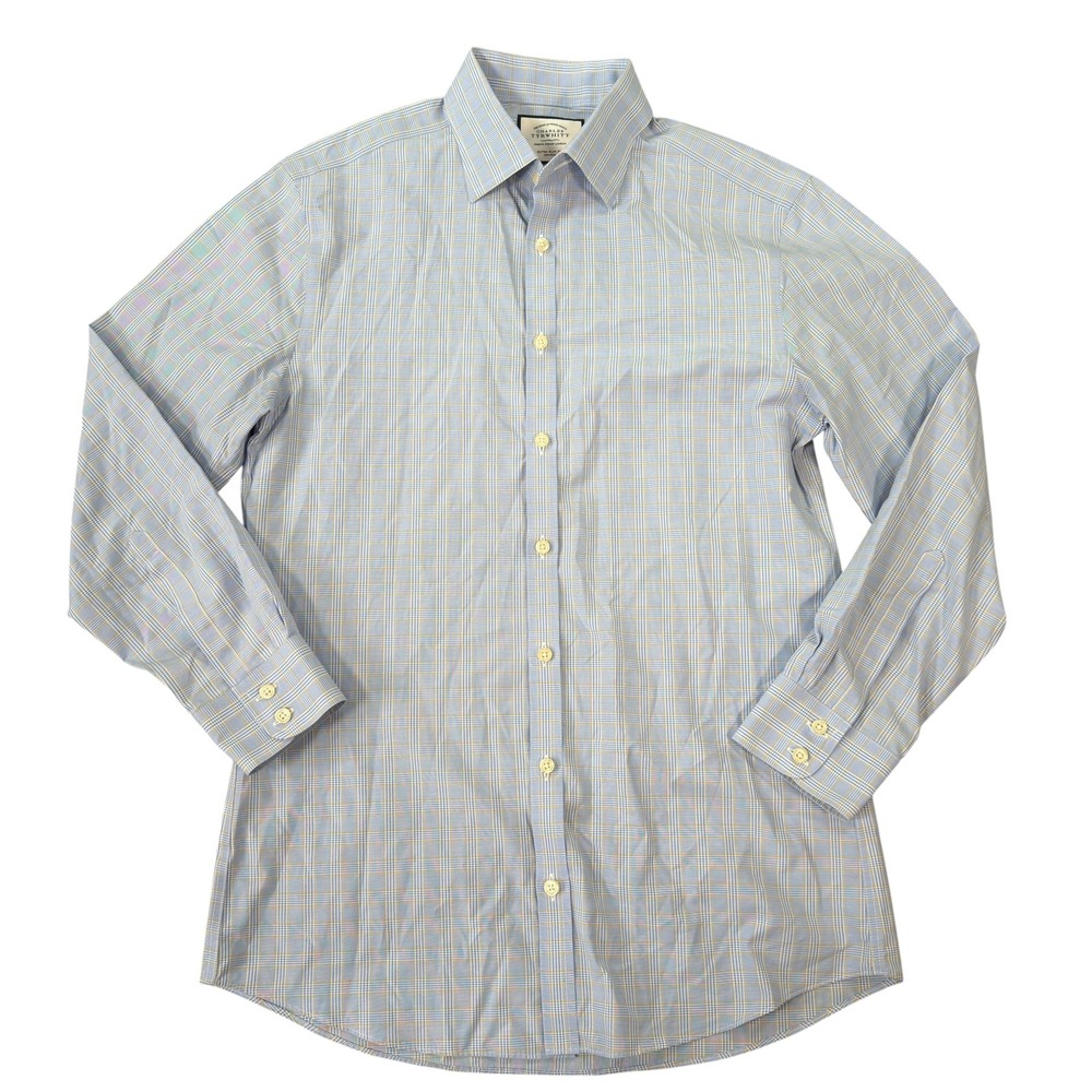 Charles Tyrwhitt Mens Extra Slim Fit Long Sleeve Button Down Shirt Size 15.5/32